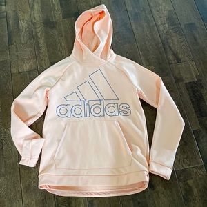 Adidas Peach Pull-Over Hoodie Logo XS
